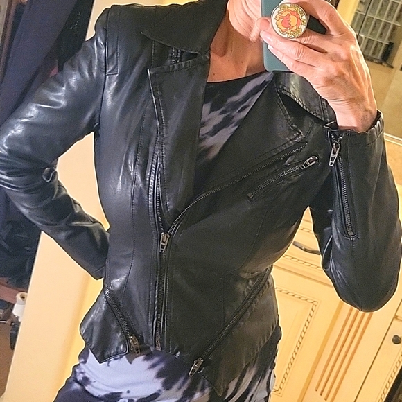 BLANKNYC Faux Leather Jacket, XS - Picture 2 of 16